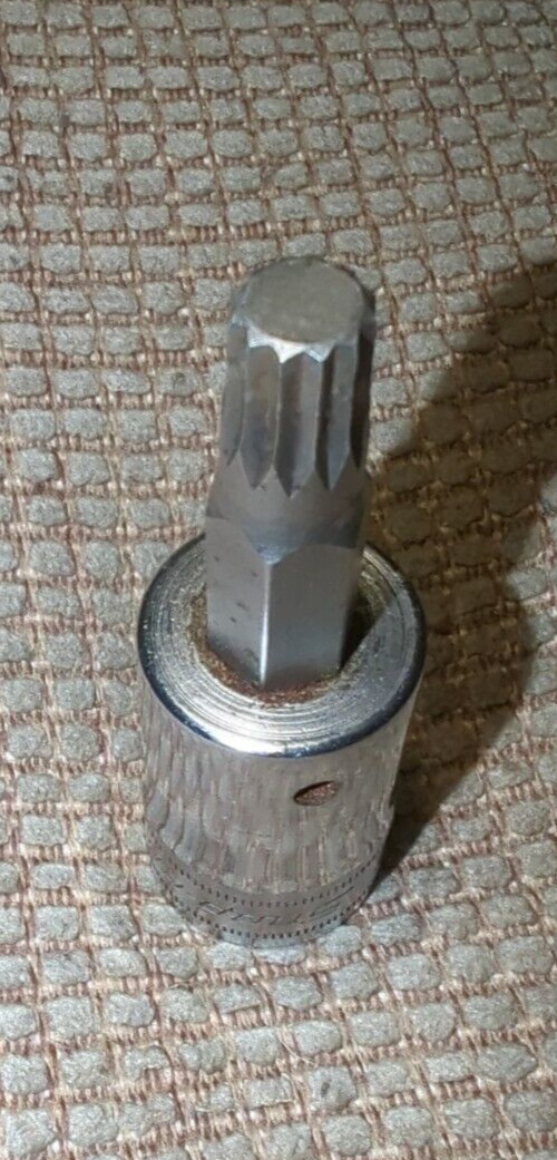 SNAP-ON 1/2″ DRIVE 10mm STANDARD TRIPLE SQUARE BIT SOCKET DRIVER STSM10B VW