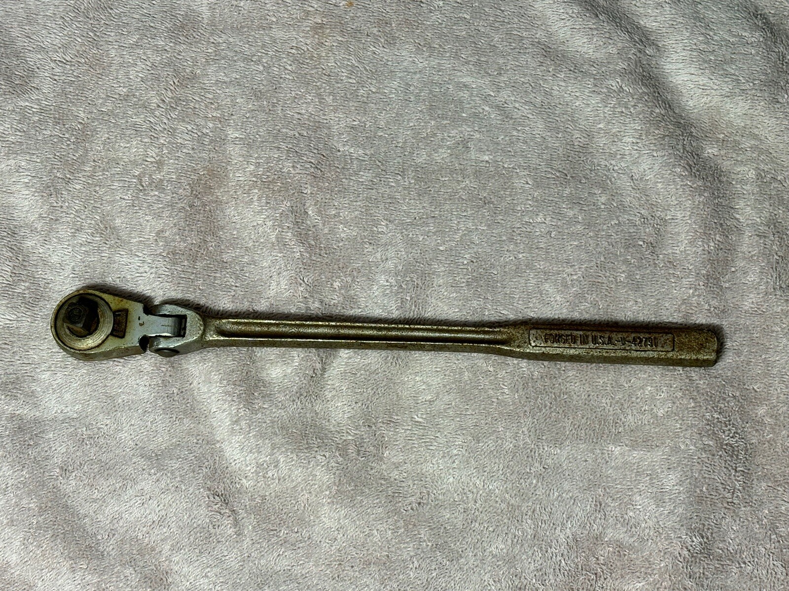 Vintage Craftsman 3/8” Drive Flex-Head Ratchet Wrench -V- Series 42791 Works