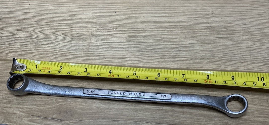 Vintage Craftsman SAE Box End Wrench 9/16” x 5/8” Forged in USA 12pt.