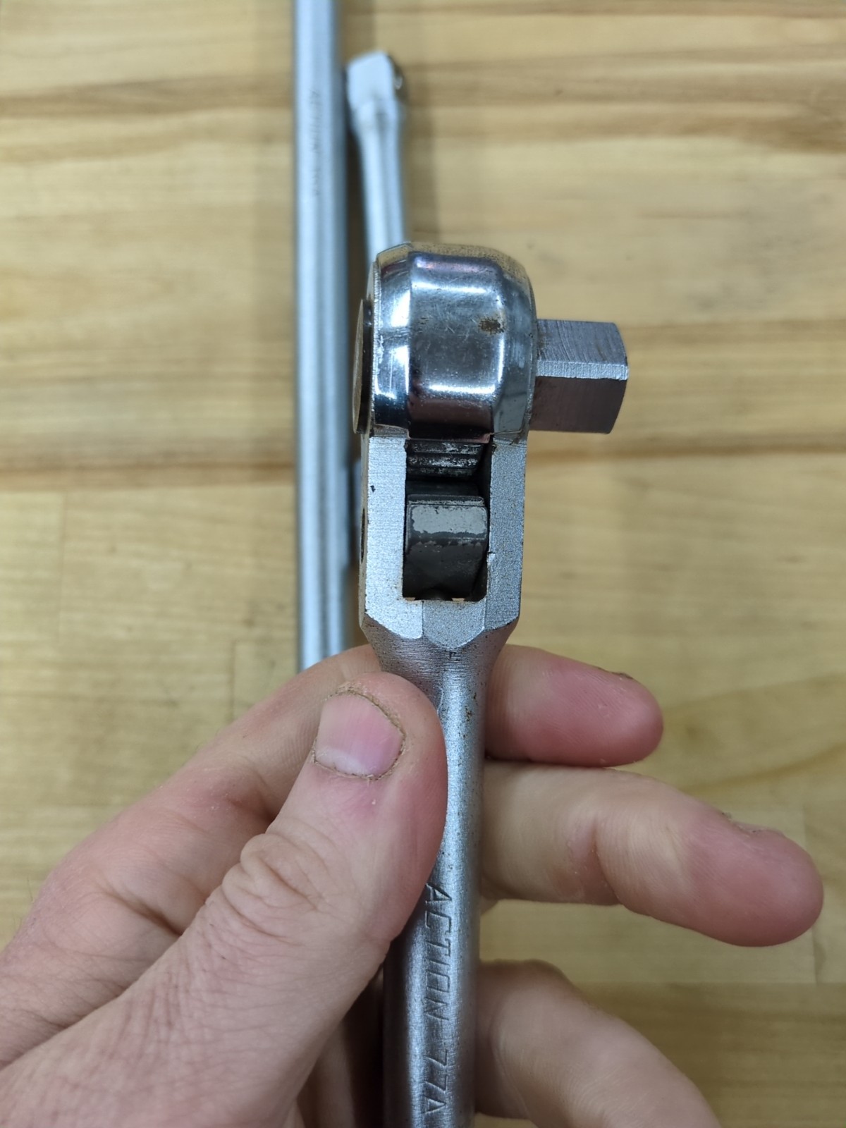 Vintage Action 1/2″ Drive Ratchet #77A, Action Breaker Bar #16A + 5″ Ext 53A