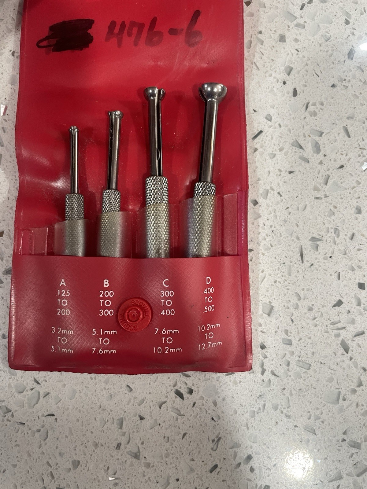 STARRETT. BALL GAGED