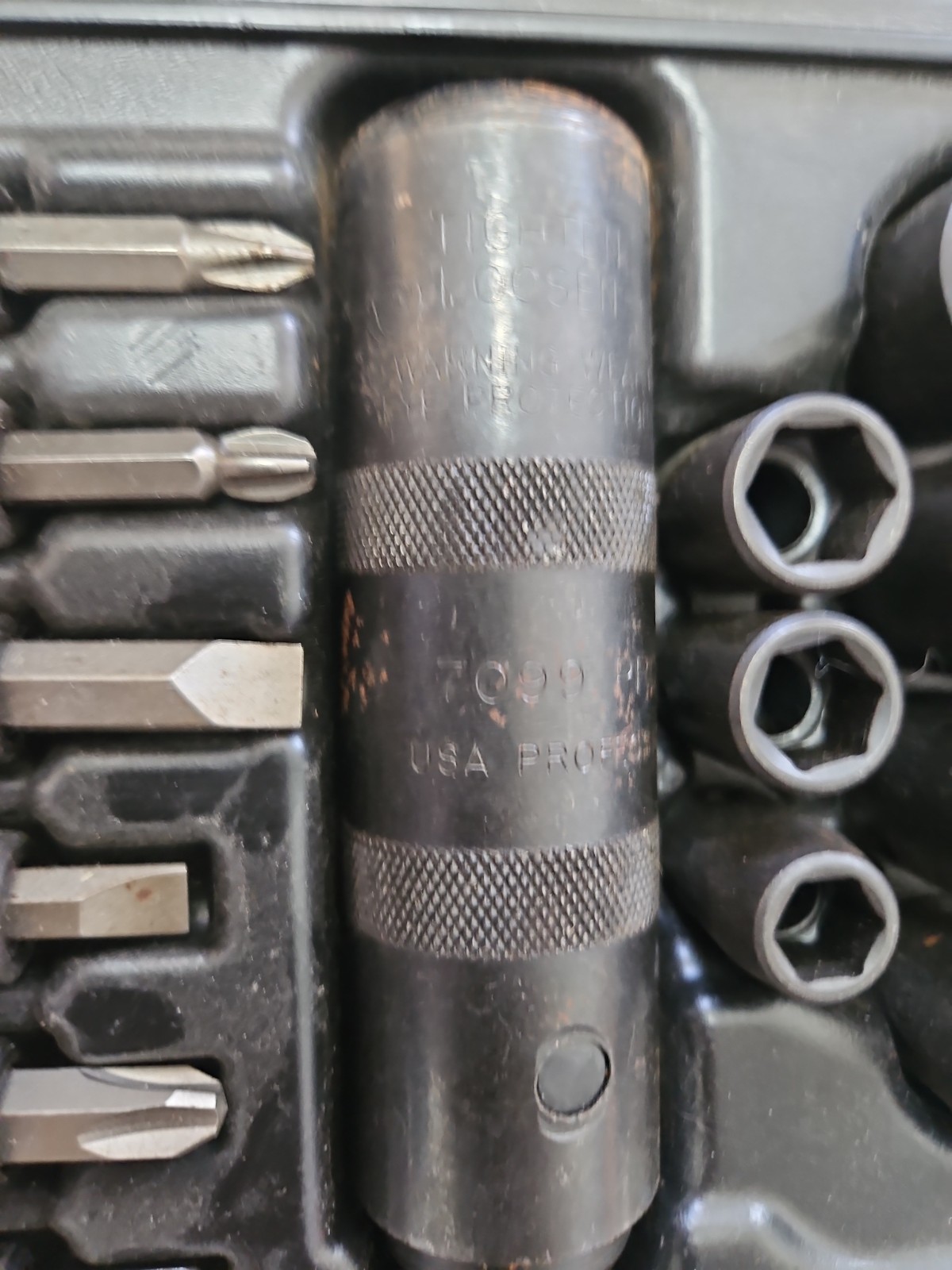 Proto Hand Impact W/ IMPACT sockets SET ALAN BITS AN IMPACT DRIVER’S SOCKETS