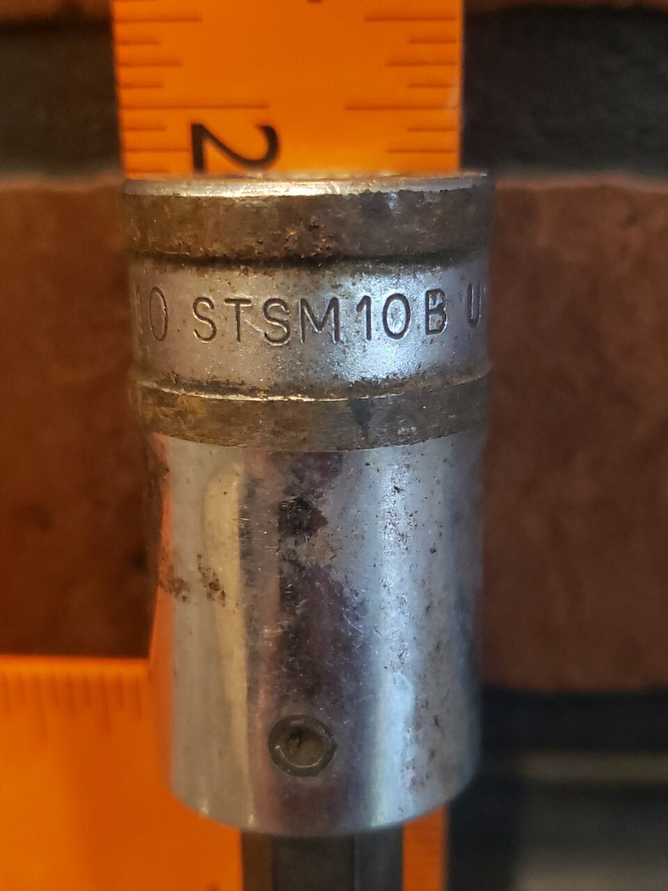 Vtg Snap On Tools 10MM METRIC Triple Square Bit Socket 1/2″ Dr STSM10B Underline