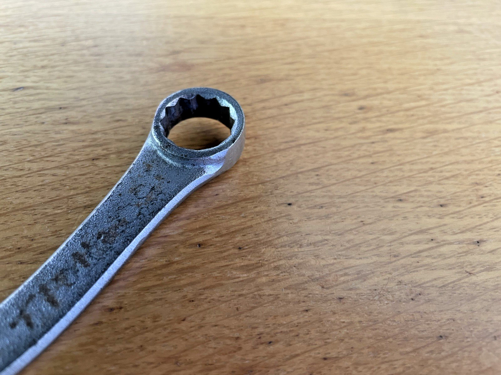 Vintage 9/16 5/8 Half Moon Box Wrench, 12-Point, Forged Alloy Steel, Made In USA