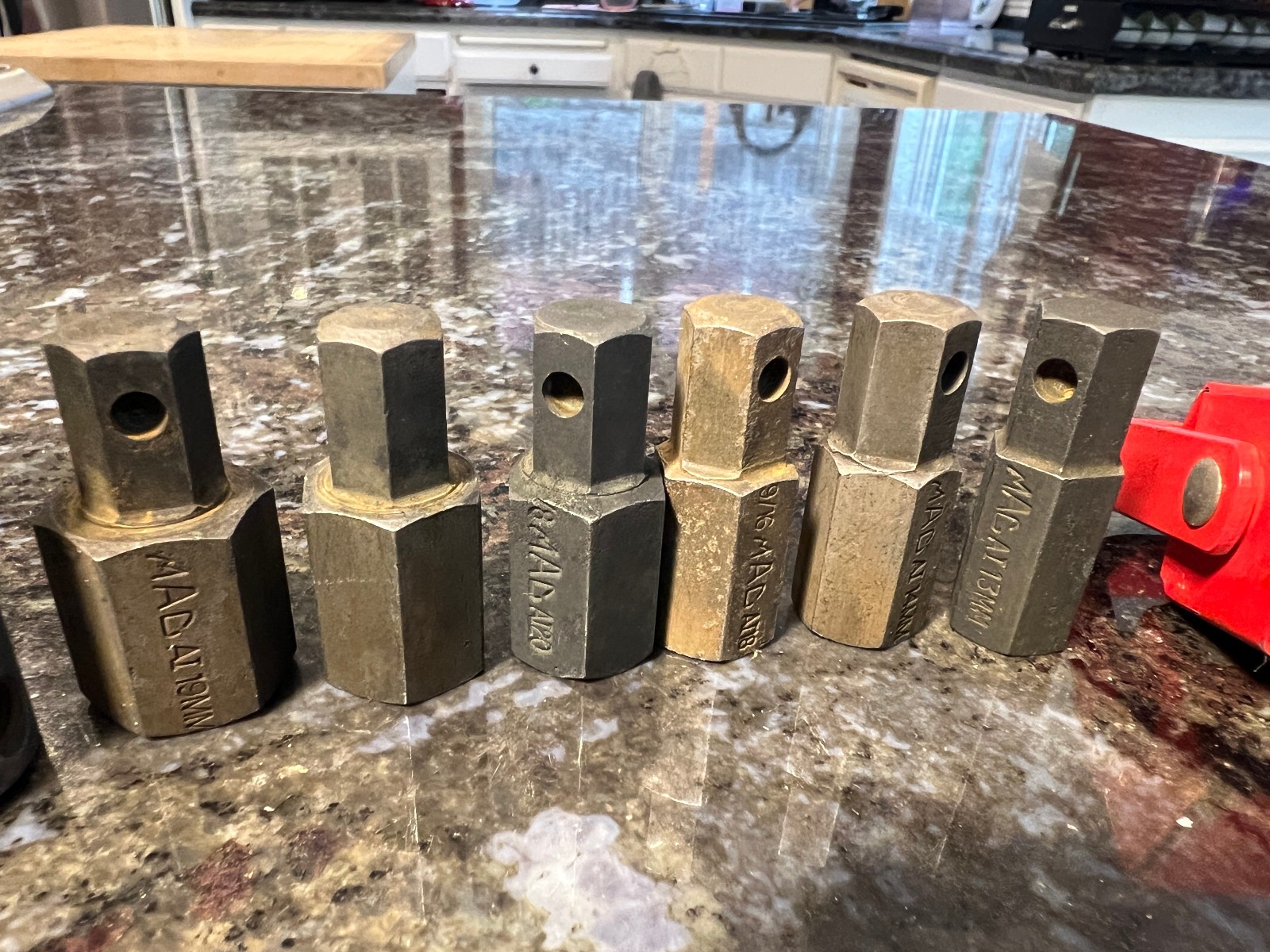 Mac Tools 7/16″ Drive 9/16″ 5/8″ 13mm 14mm 17mm 19mm Impact Hex Driver Lot VT31Y