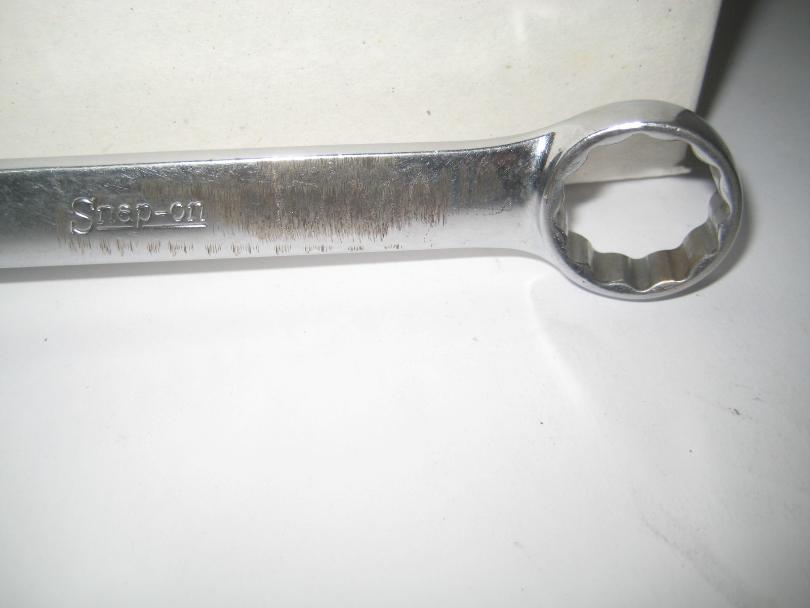 Vintage Snap On Tools OEX260 Short Chrome Combination Wrench 13/16” 12PT SAE