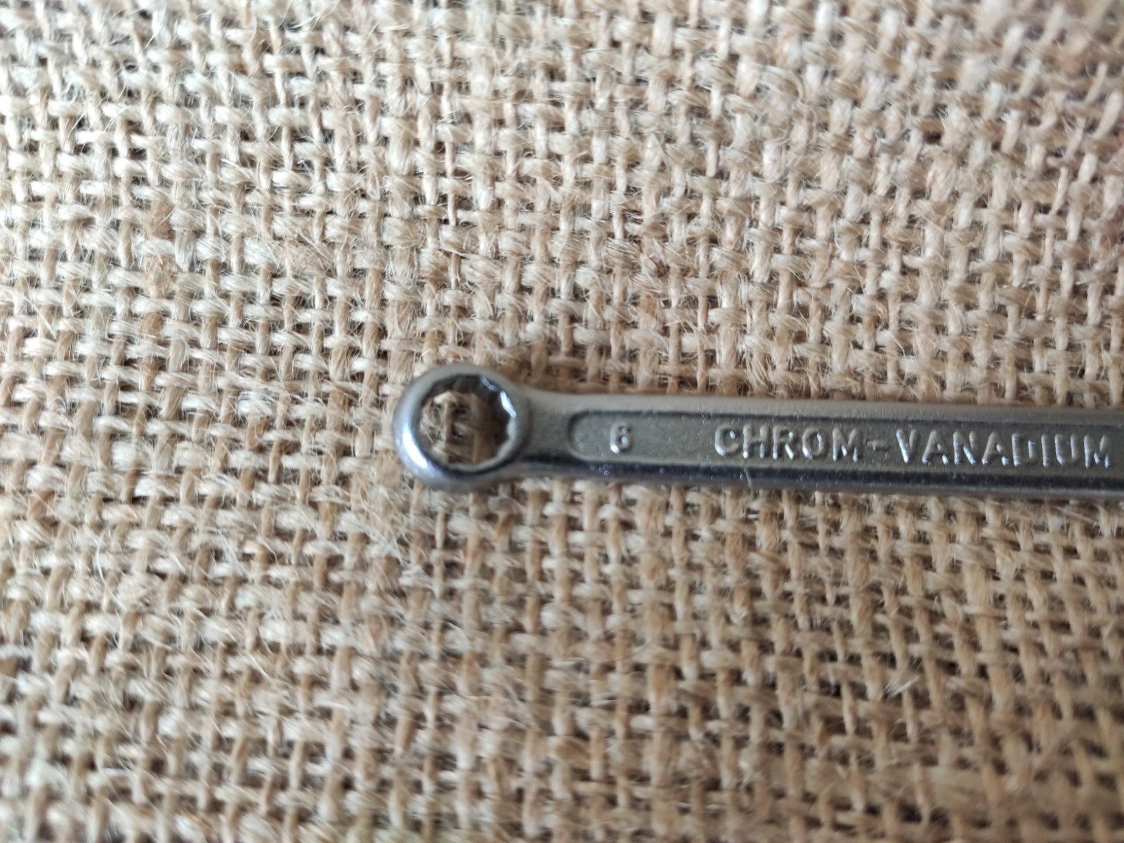 Chrome Vanadium 6mm combination spanner metric mechanics garage German tool NOS