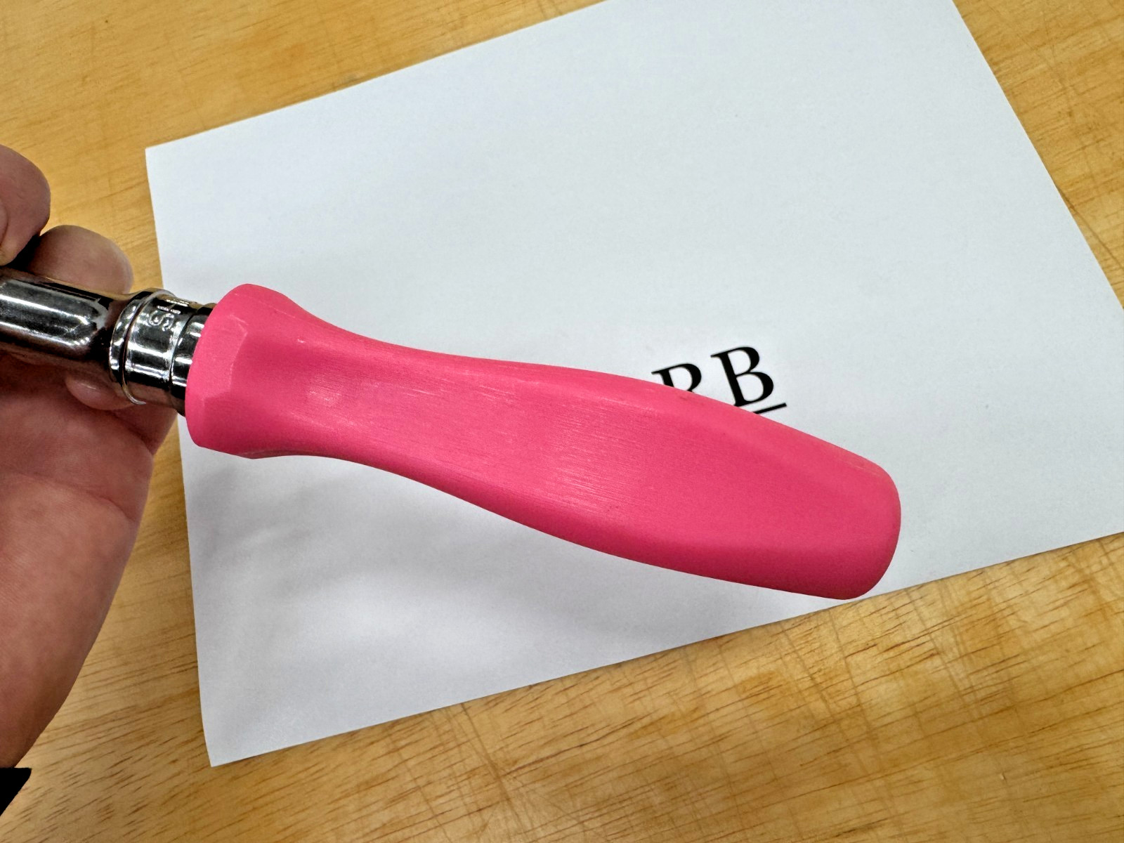 Snap-on Tools USA CLASSIC PINK 1/2″ Drive Hard Grip Ratchet SHD80AP RARE NOS