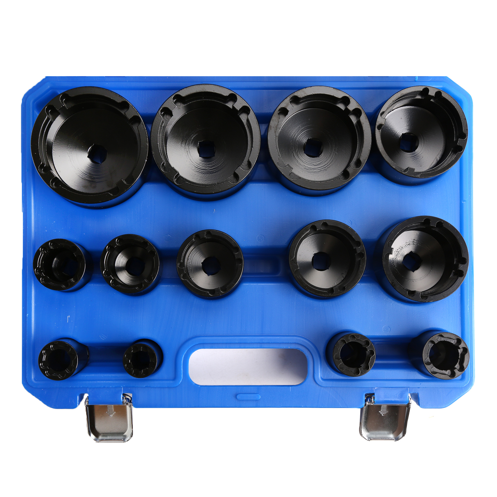 13pc Grooved Locknut Socket Set 1/2″ dr. Internal Teeth 18 – 80mm 60mm Long Deep