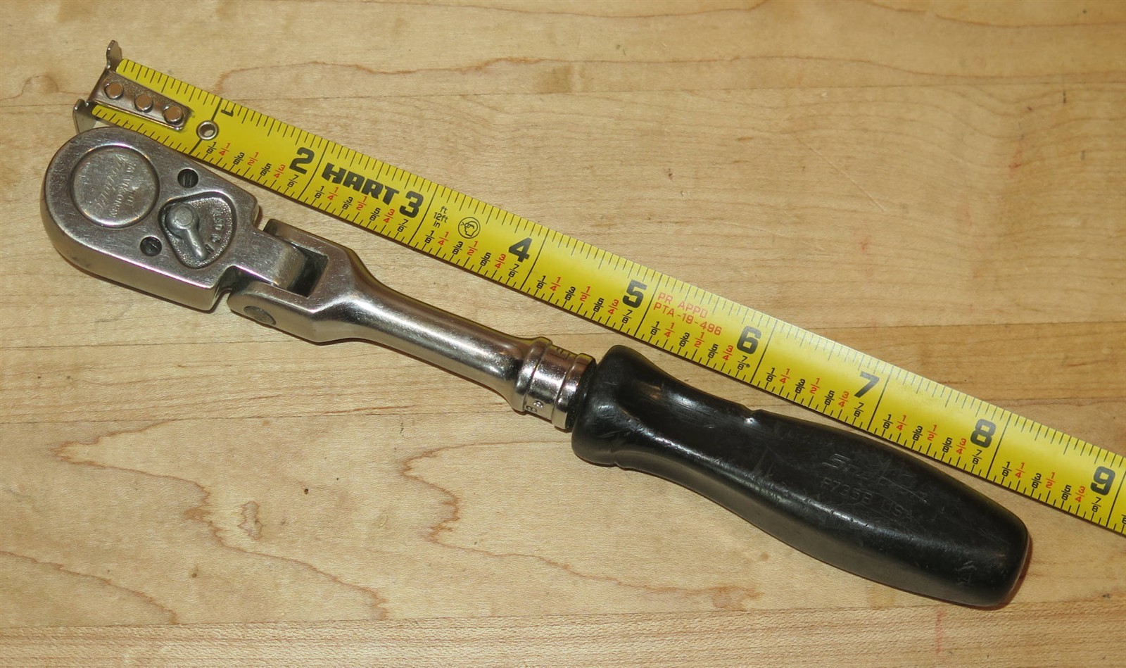 Snap-On F735B Flex-Head 3/8″-Drive Ratchet with Black Handle – READ!