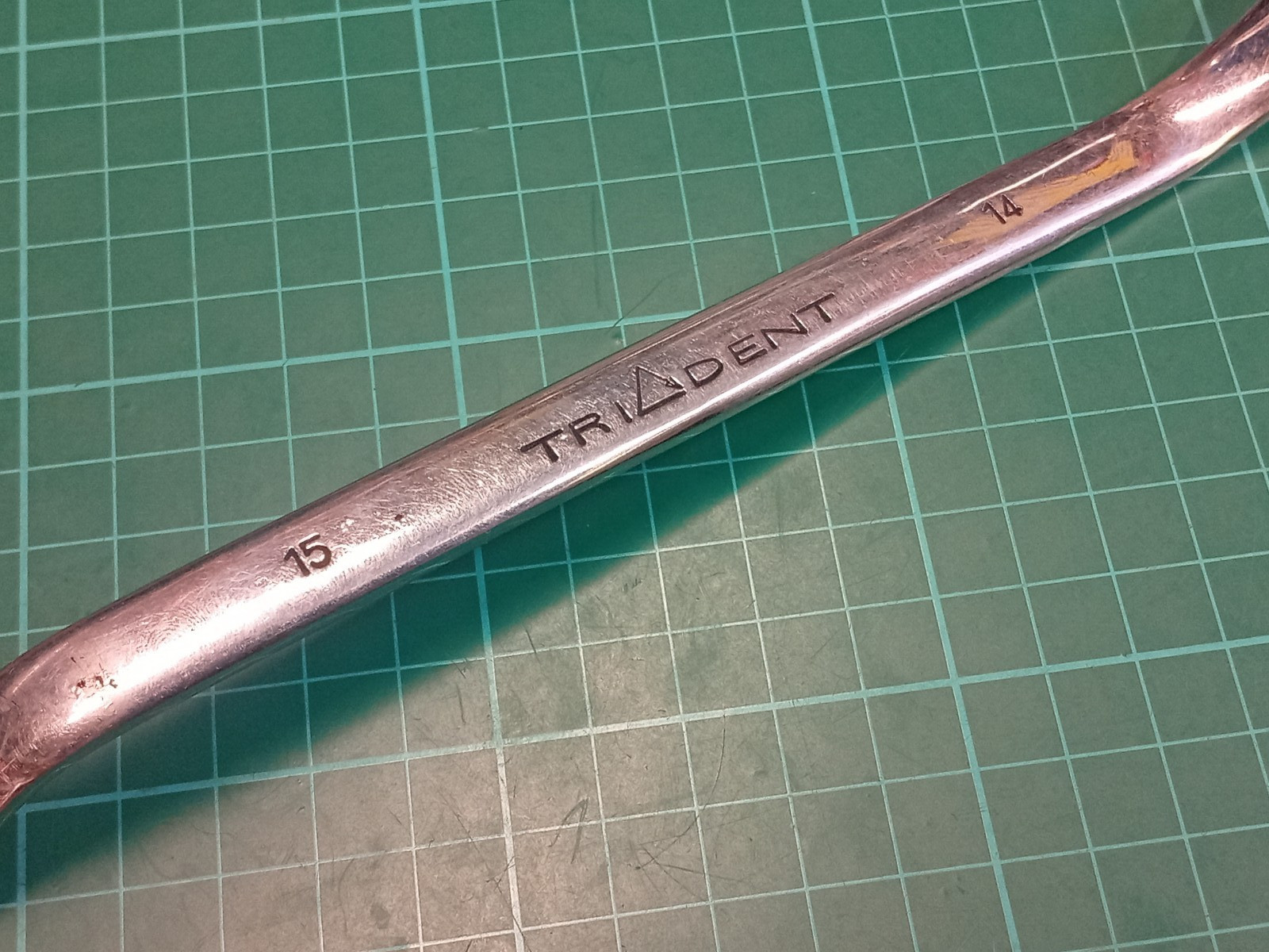 TRIDENT Tools S321415, 14mm x 15mm, Offset Ring Spanner