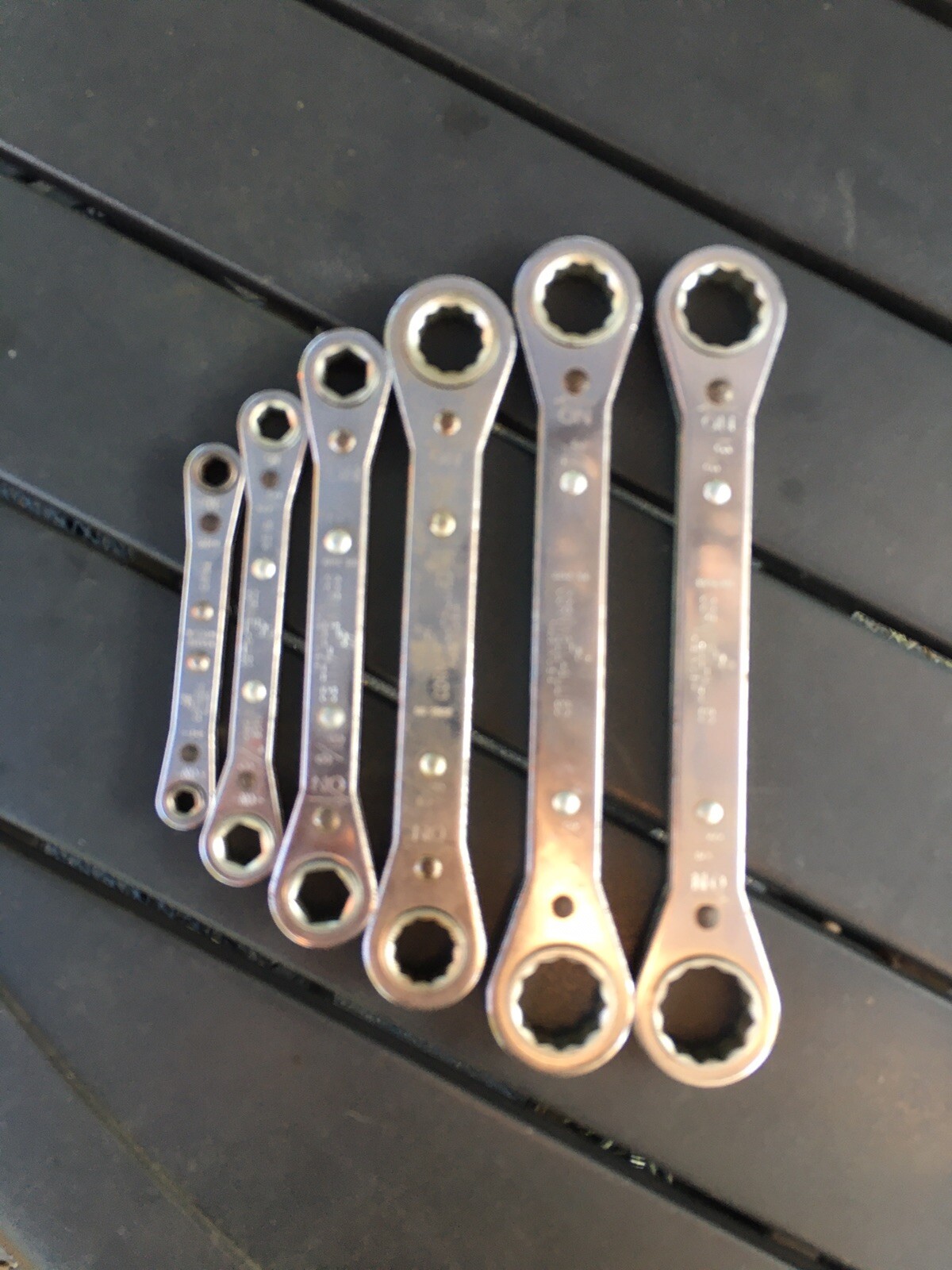 Cornwell Allied Made in USA set of 6 Standard SAE Ratchet Box wrench Mechanic