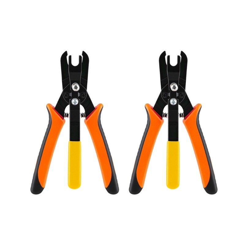 2Pcs Air Tube Clamp Wrenches Repair for Vehicle Maintenance Slip Resistant Mouth