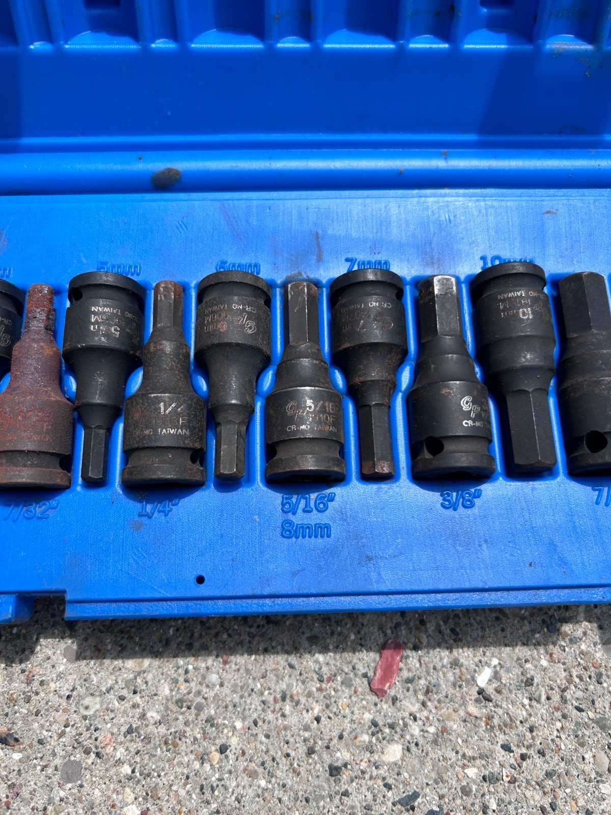 Grey Pneumatic 1298HC 3/8″ Drive 13 Pc. Combo Hex Driver SAE/Metric Set USED