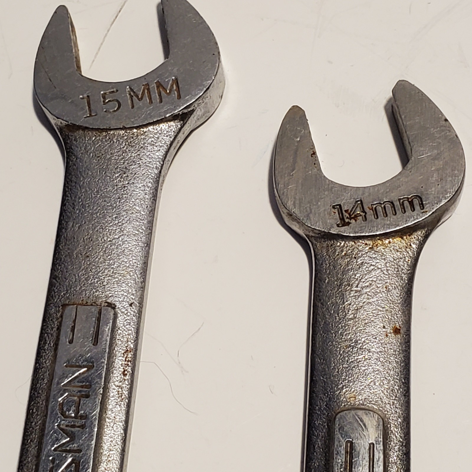 Vtg Craftsman 5 pc Metric Wrench Lot 11mm-15 mm USA Mixed V Series