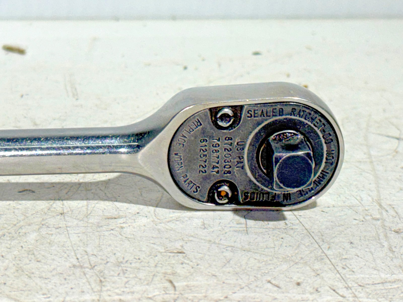 Snap On 3/8″ Drive 10″ Long Chrome Fine Tooth Ratchet FL80