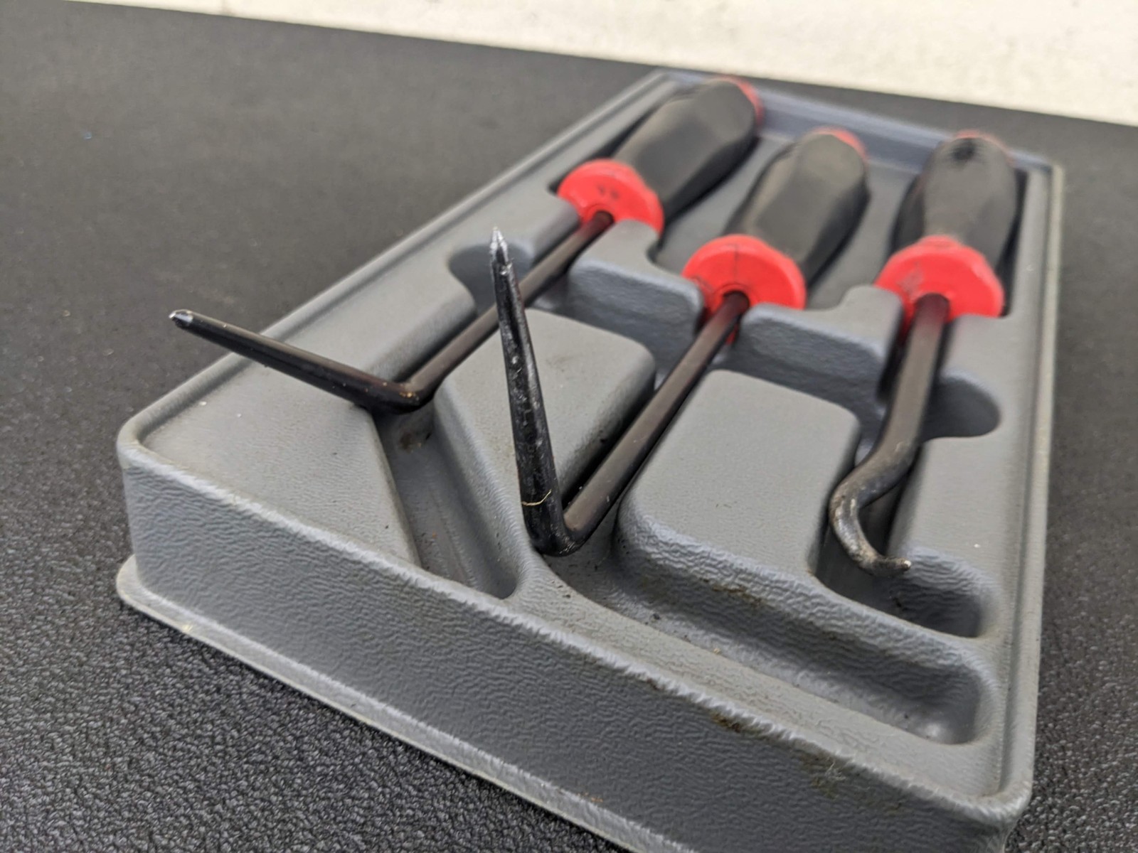 #bn816 Snap On Tools SGRHTLB3 3 Piece Radiator Hose Pick Set Red USA TOOLS