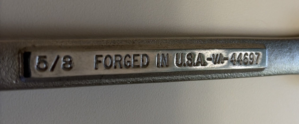 Craftsman Open & Box End Wrench (LOT of 4) 1, 11/16, 5/8, 9/16