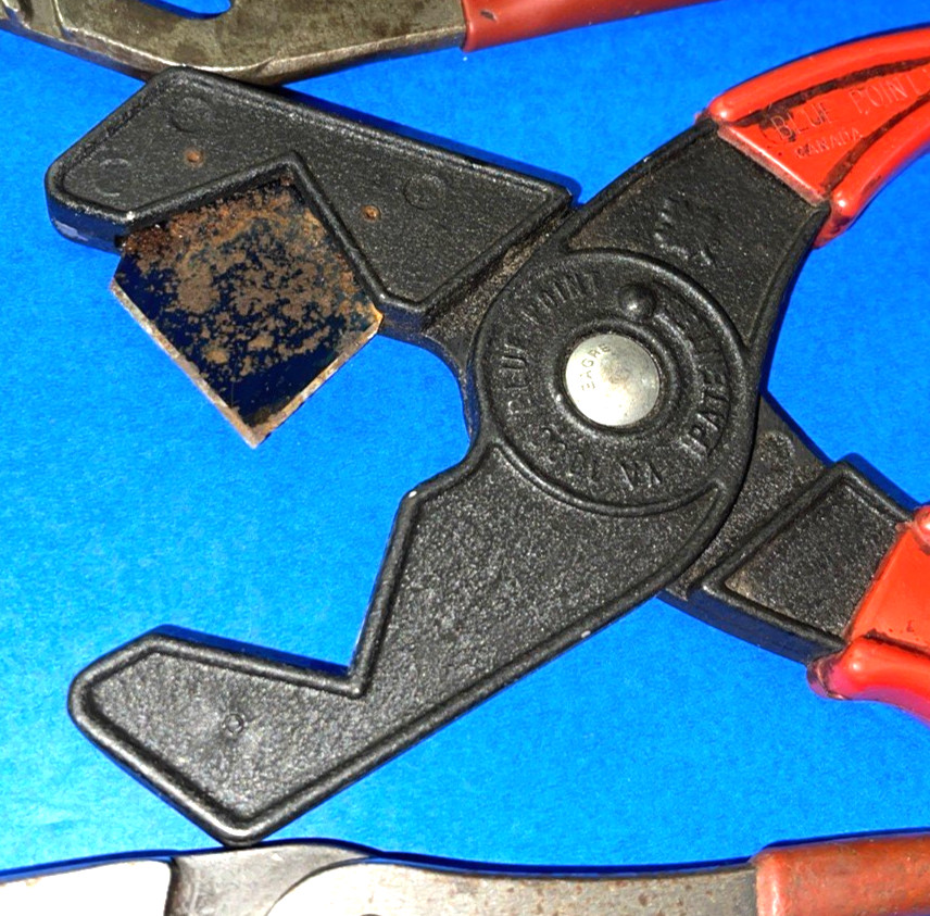 SNAP-ON & BLUE-POINT TOOLS 3 PC HOSE CUTTERS, ADJUSTABLE JAWS, HOSE CLAMP PLIERS