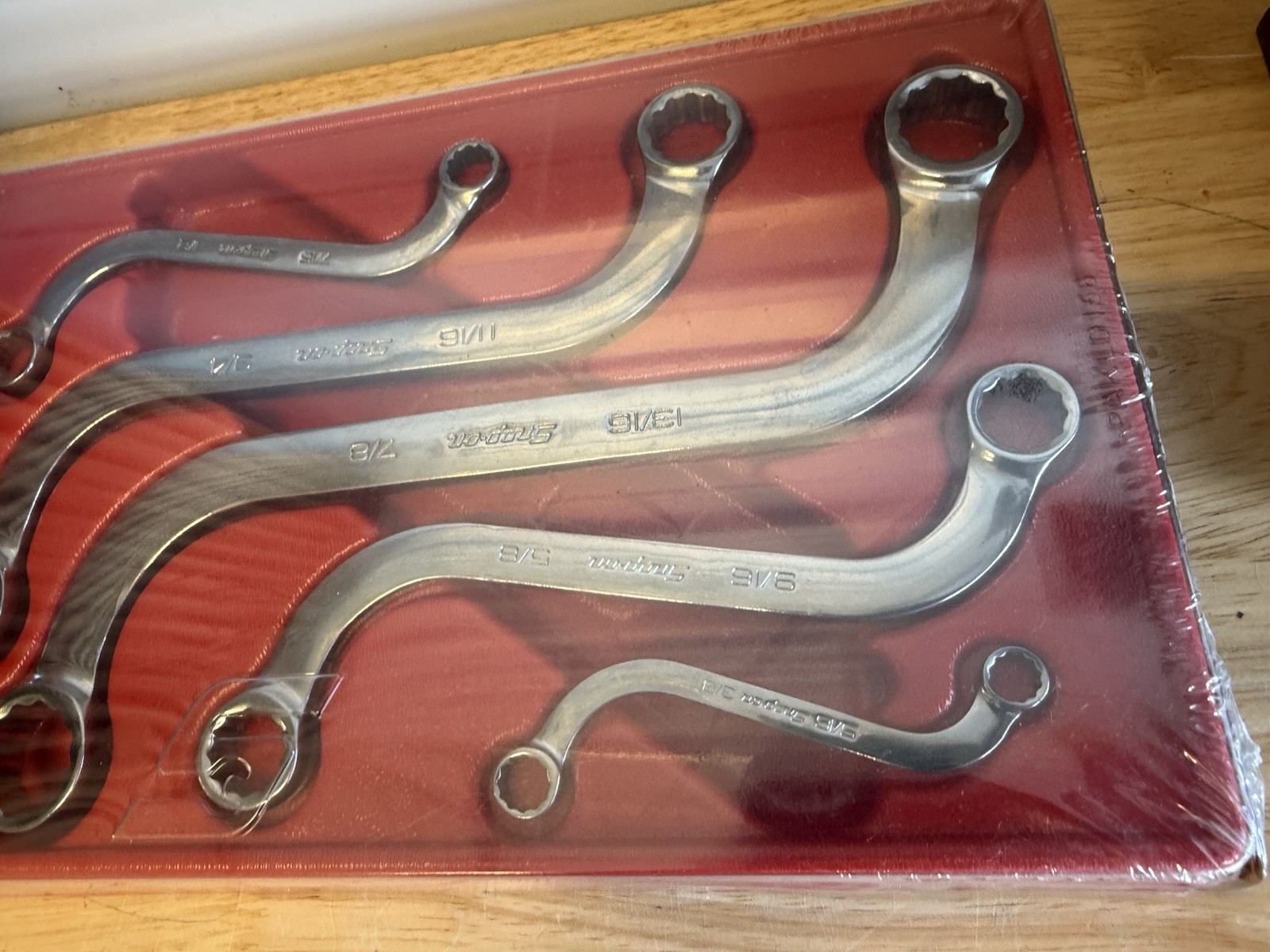 New Snap on 5 Pc 12-Point SAE S-Shaped Box Wrench Set 5/16-7/8″ – SBX605