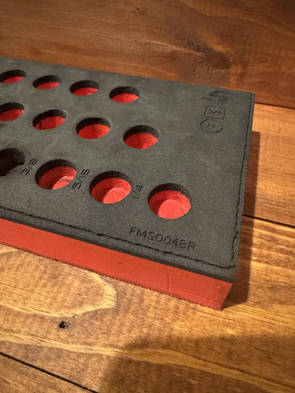 Snap-on Tools RED FOAM ORGANIZER for 39pc 3/8″ Drive SAE Socket Set FMS004BR