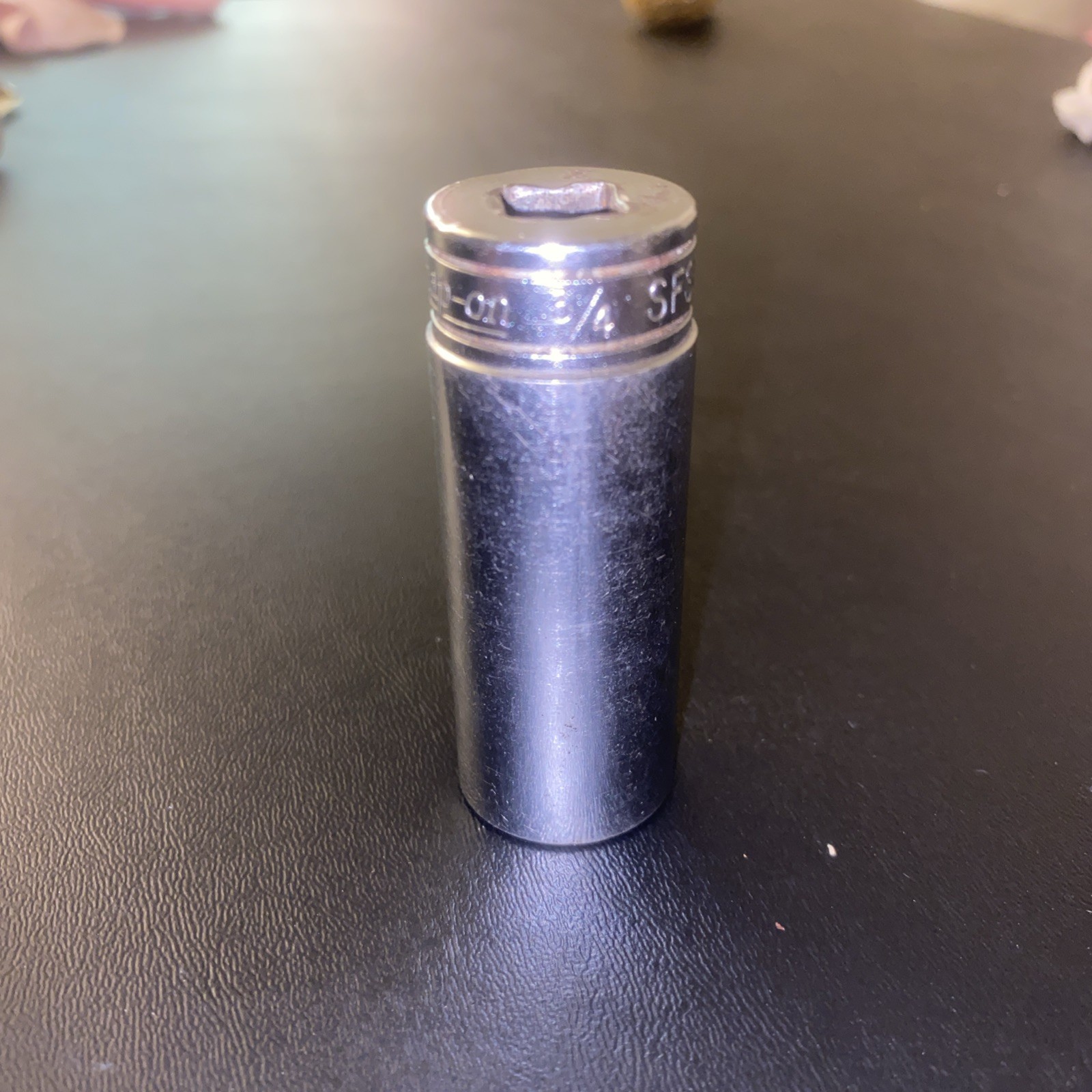 Snap-on Tools SFS241 3/8″ Drive 3/4″ SAE 6-Point Deep Chrome Socket USA Snap On