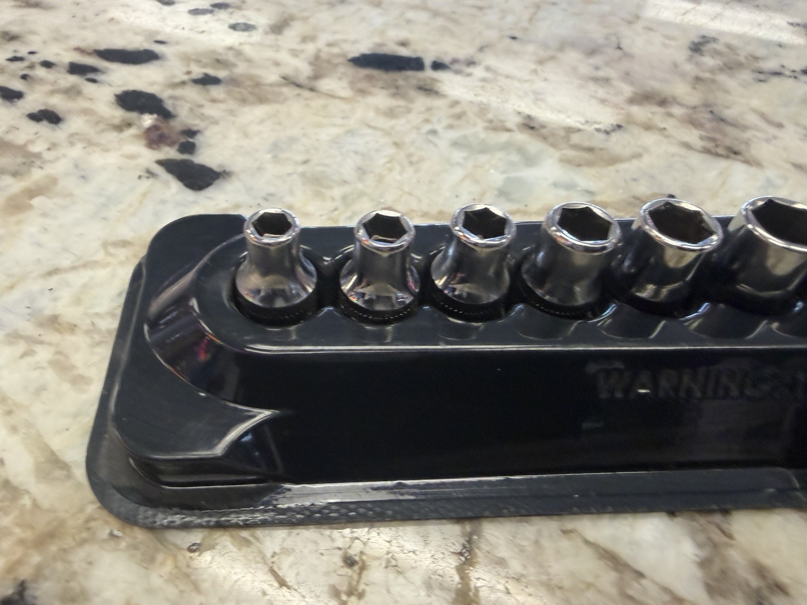 Snap-On Tools TMM 6 Point Metric ¼» Drive Shallow Socket Set of 12 Excellent!