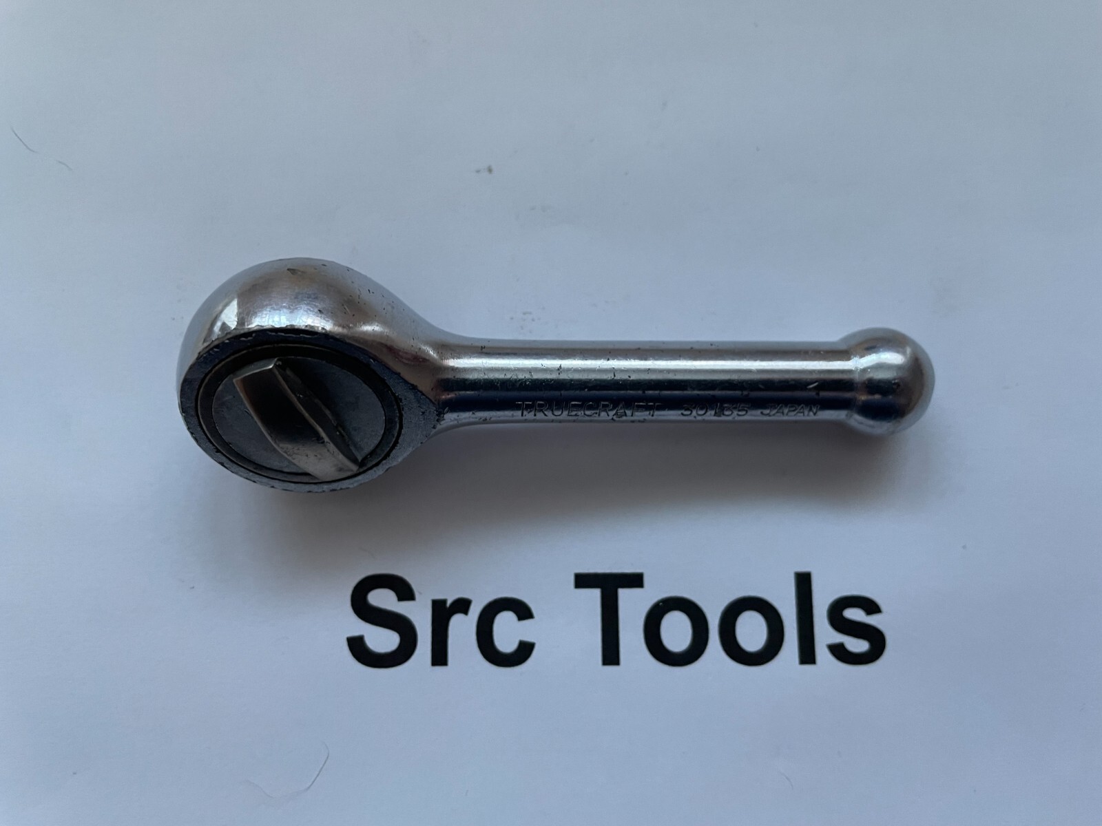 TrueCraft Tools 3/8″ Drive Chrome 4″ Stubby Ratchet 30135