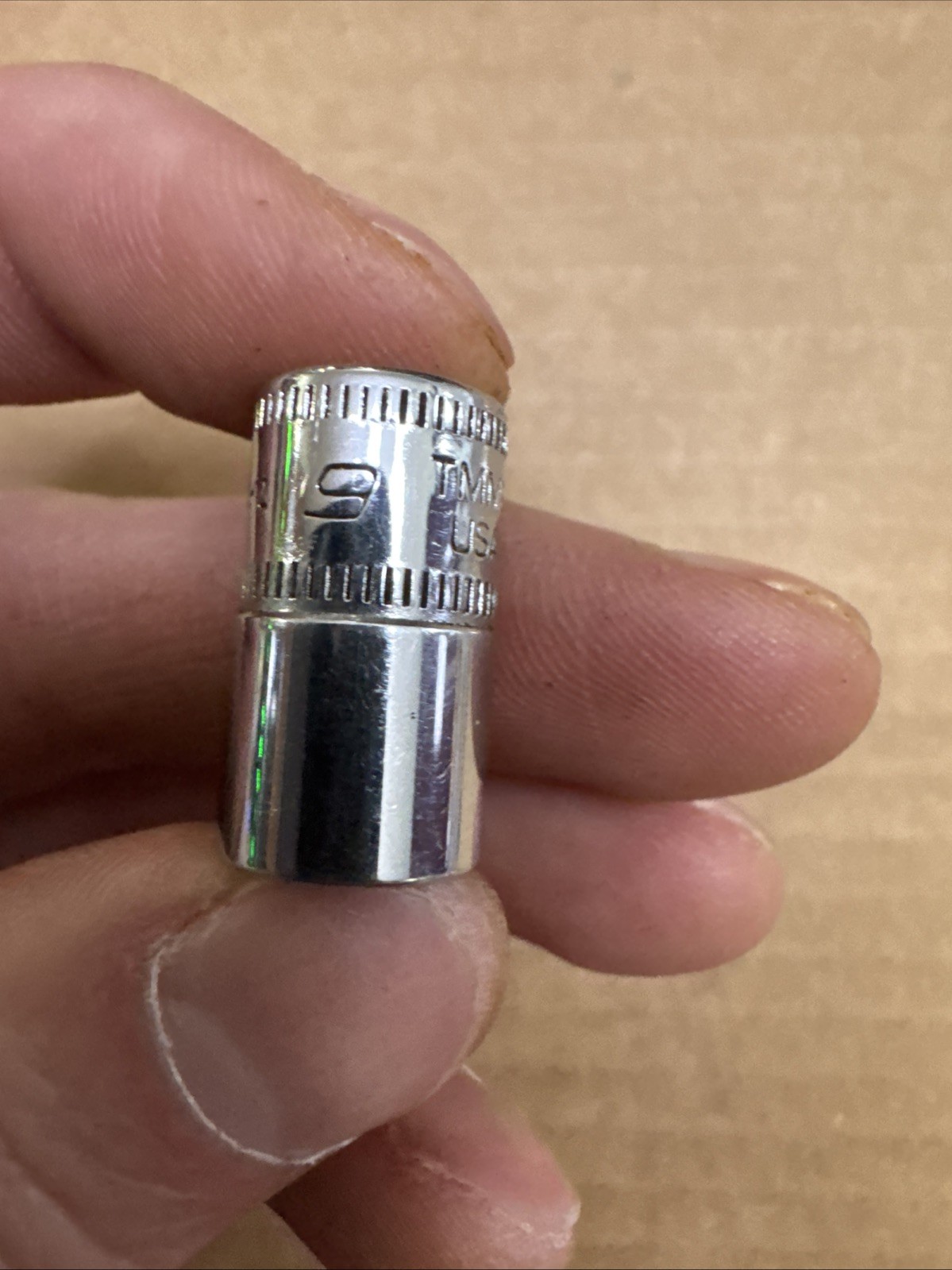 Snap-on Tools USA 1/4″ Drive 9mm Metric 6 point Shallow Chrome Socket TMM9 #3