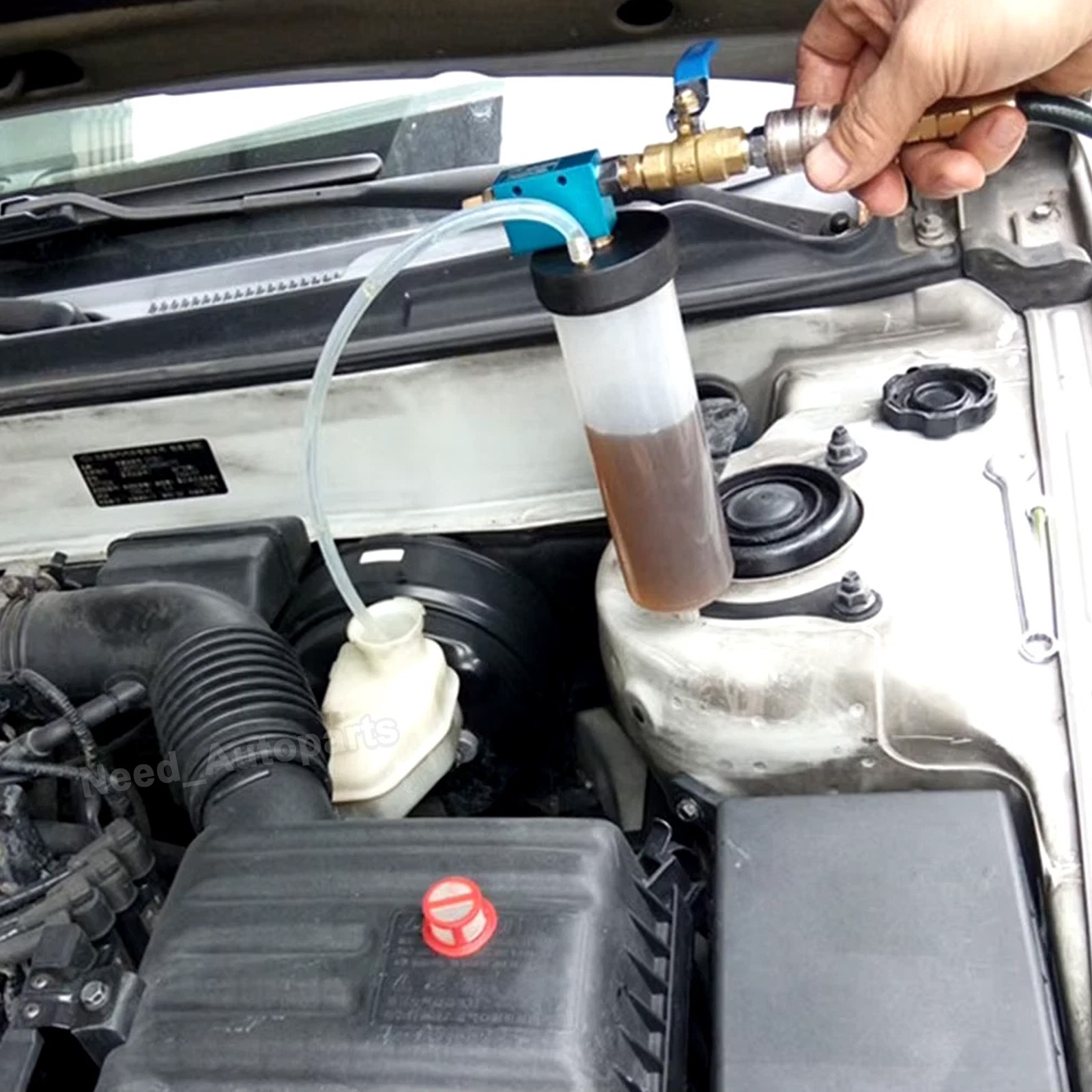 Car Vehicle Vacuum Brake Bleeder Tank Fluid Oil Change Pump Equipment Tool Set
