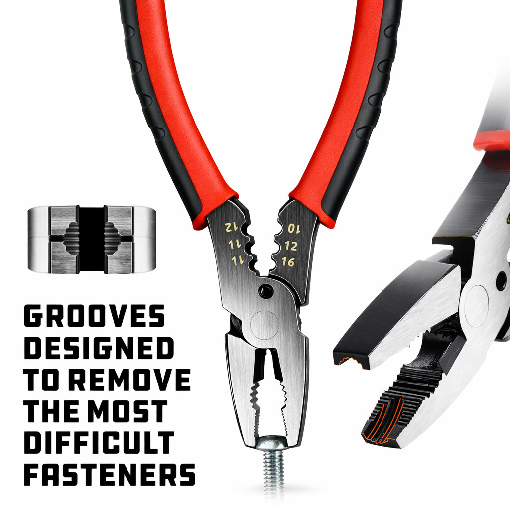 Powerbuilt 6 Inch Multi-Function Screw Remover Pliers – 645028