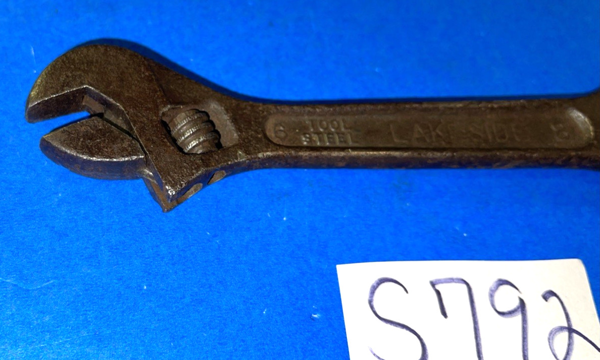 LAKESIDE TOOLS VINTAGE DOUBLE END CRESCENT WRENCH 6-8
