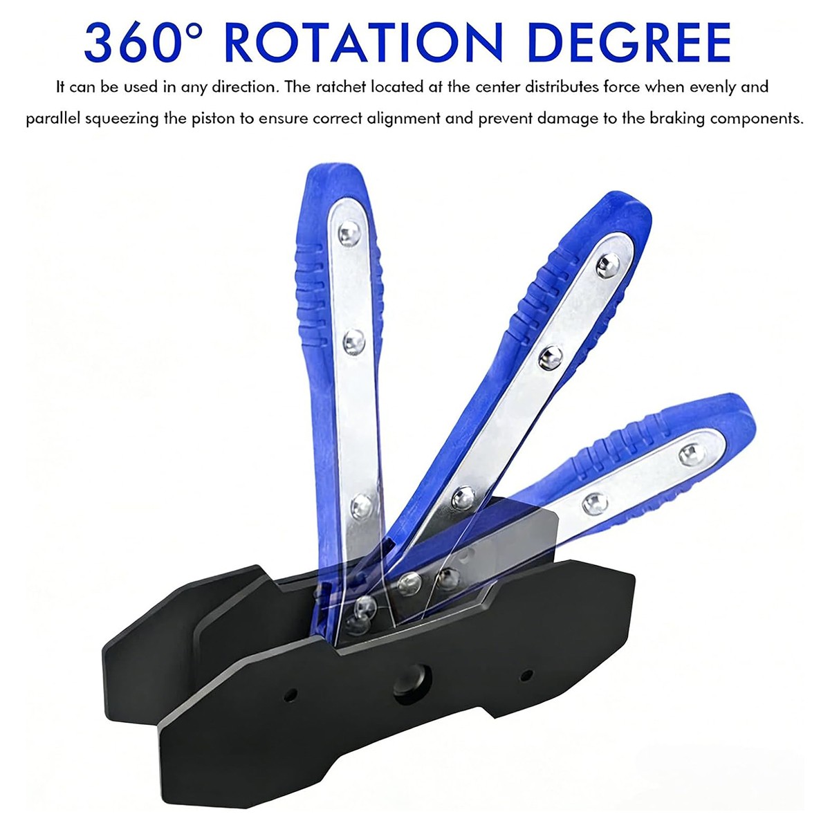 Ratcheting Brake Piston Spreader Wrench Caliper Pad Install Tool Press Ratchet！