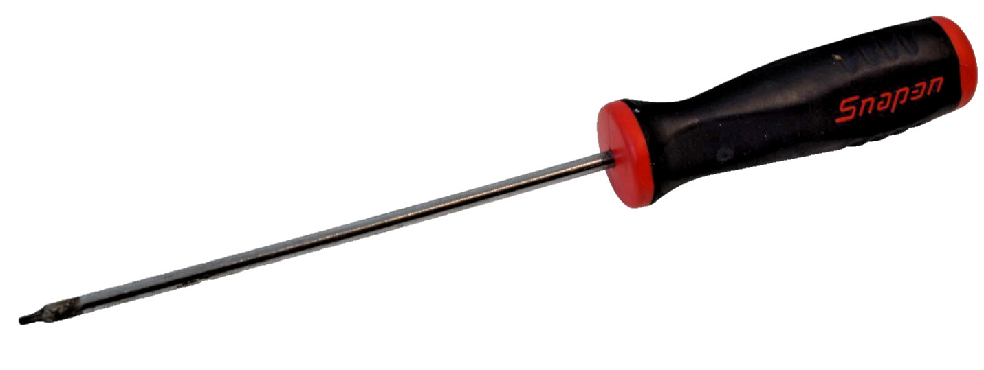 Snap on Tools SGDTRX608 T8 TORX Tamper-Resistant Screwdriver Soft Grip Red Black