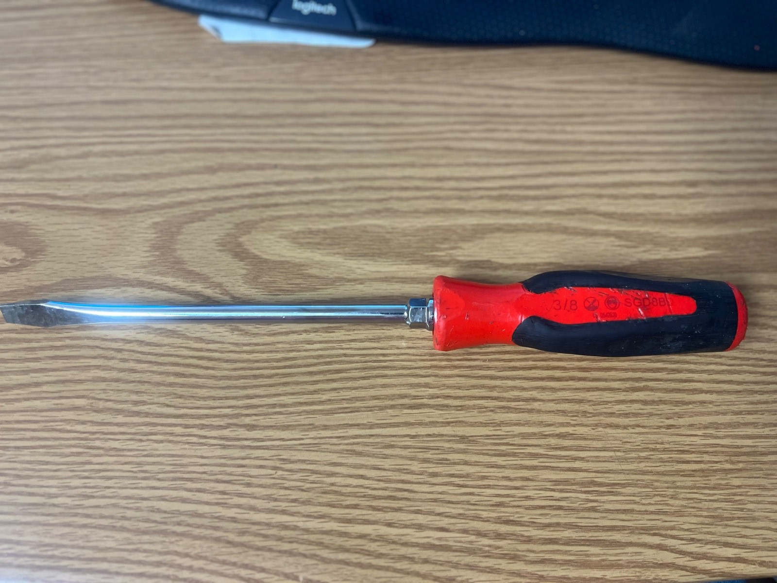 SNAP ON – SGD8B 13.5″ LONG RED/BLACK COMFORT GRIP HANDLE – LOOKS GOOD LOT#14*