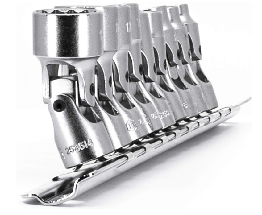 Genius Tools 9PCS 1/4″ Drive Metric Universal Hand Socket Set 12-Point US-209M