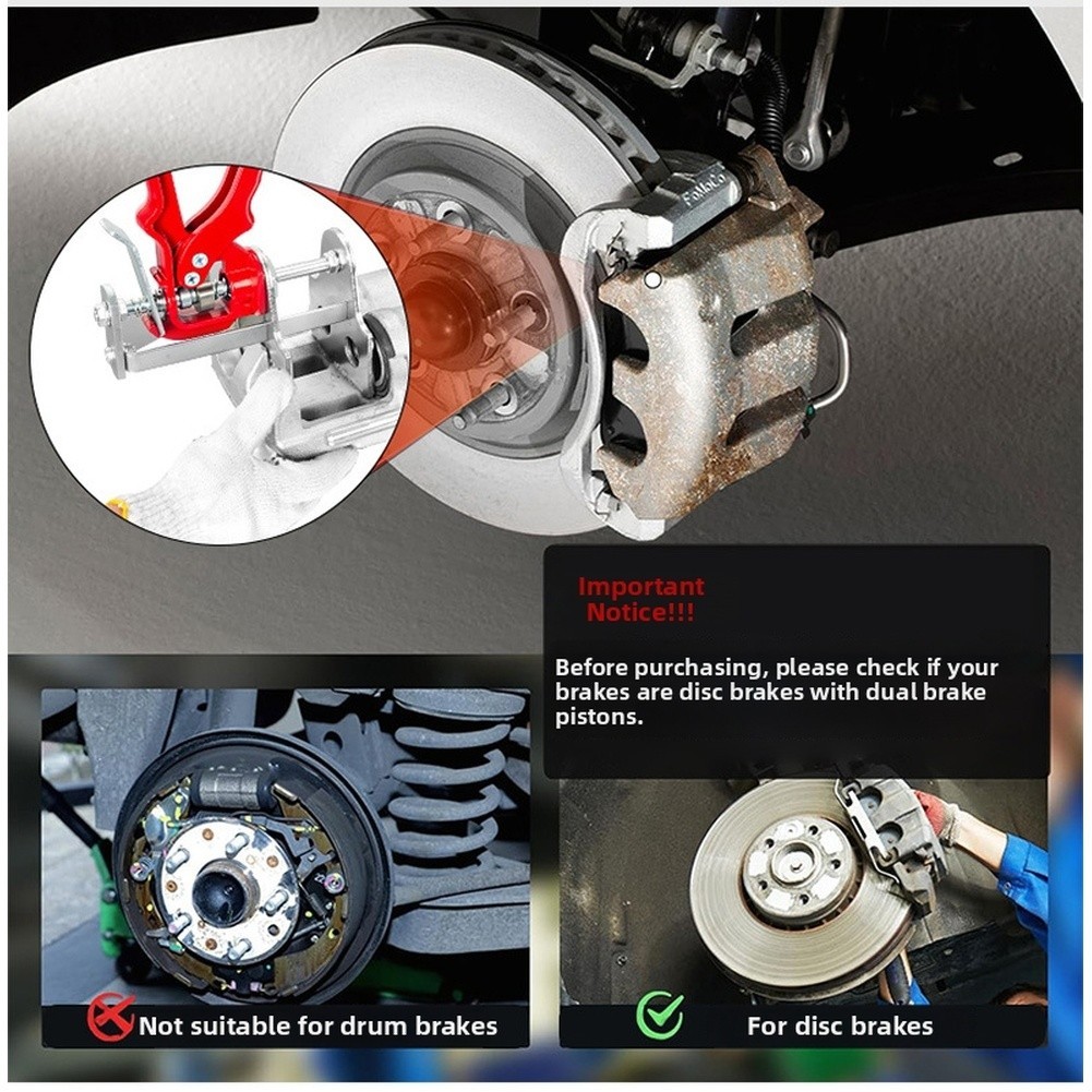 Brake Caliper For PISTON Retractor Tool for Automotive Brake Maintenance Tasks