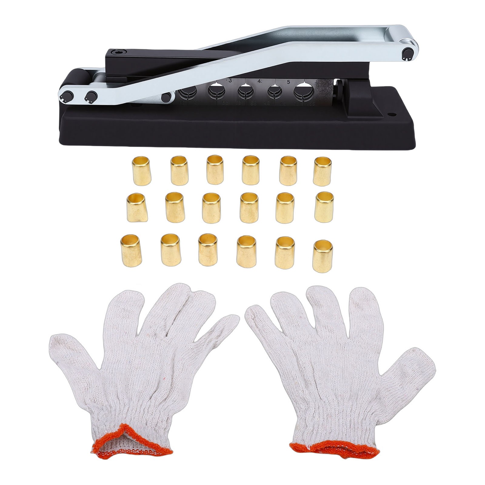 Heavy Duty Ferrule Hose Crimper Kit For 1/4in 5/16in 3/8in ID PVC Hose XPUQ