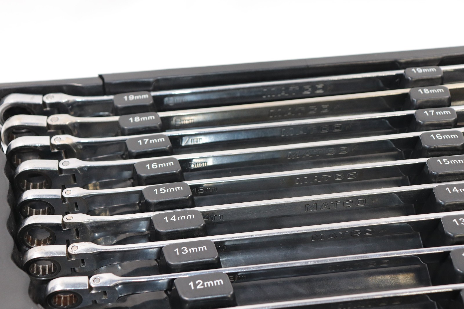 Matco Extra Long Flex Head Ratcheting Metric Wrench Set 10mm-19mm SRFBZLM102TA