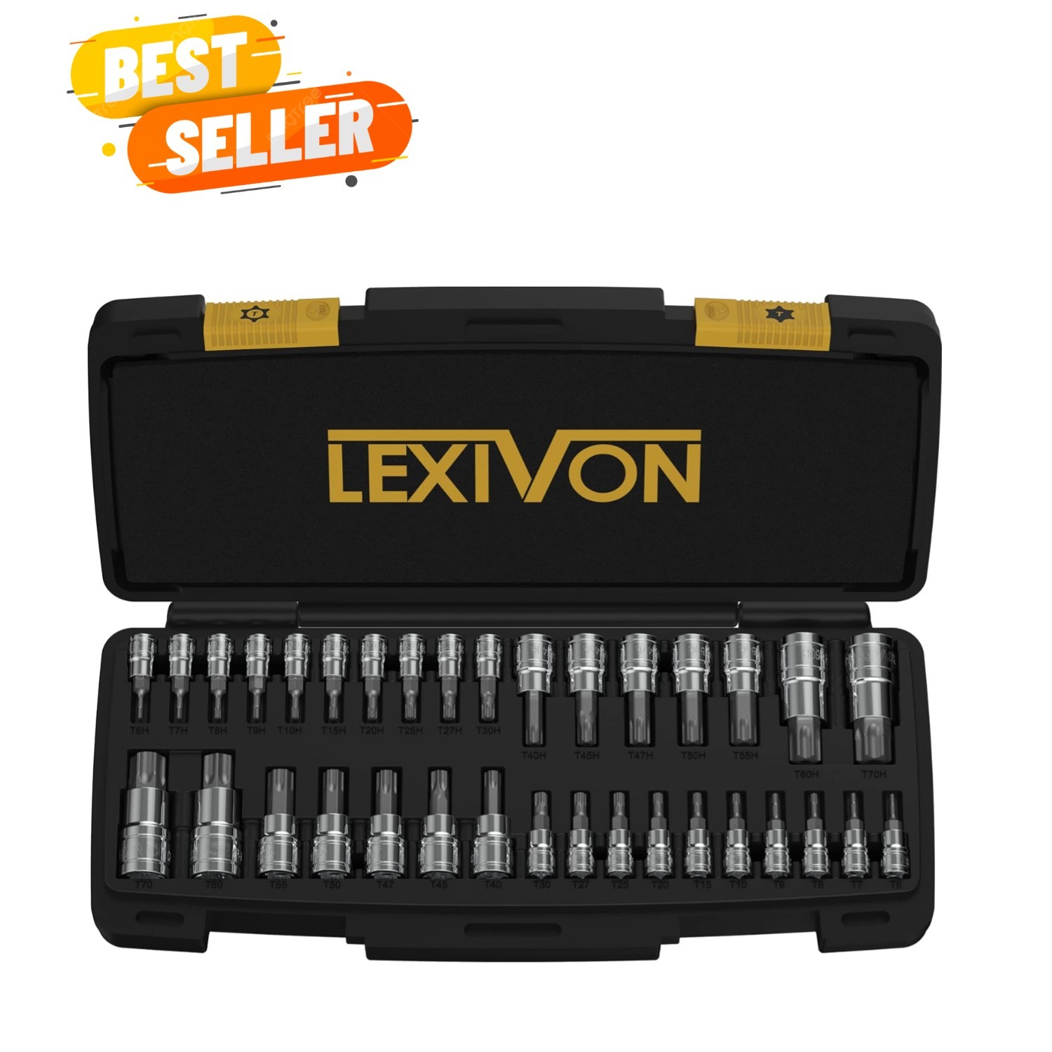 Master TORX Bit Socket Set, S2 Alloy Steel | Complete 34-Piece, Solid Star &…