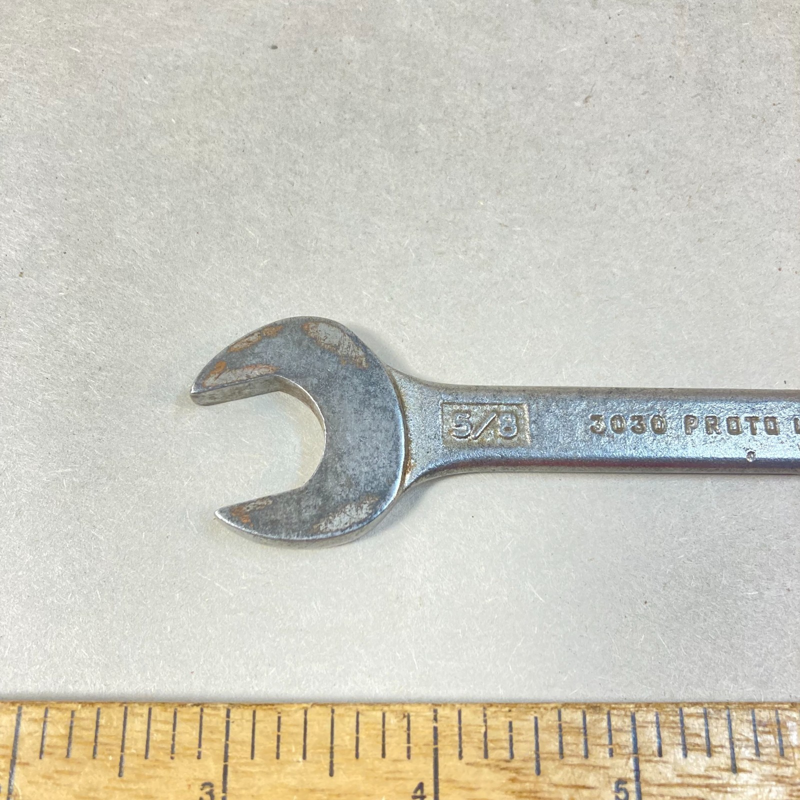 Proto Wrench Open End 5/8″- 9/16″ Flat Shaft #3030 Los Angeles USA
