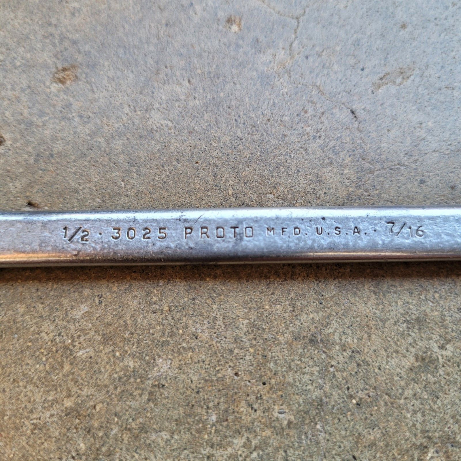 Proto Professional Tools 3025, 7/16″ x 1/2″ double open end Wrench USA Chrome