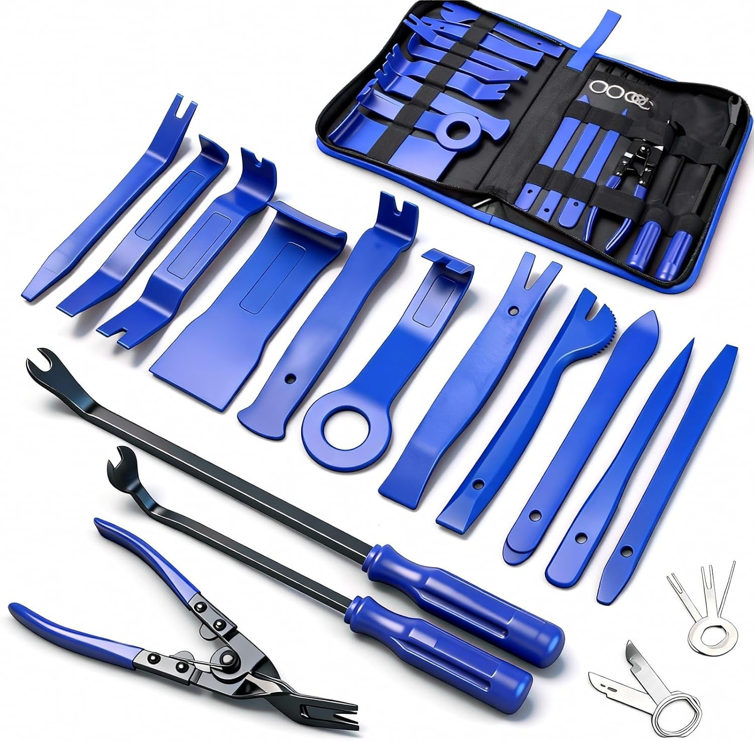 19Pcs Trim Removal Tool Pliers Fastener Pry Tool Automotive Upholstery Removal