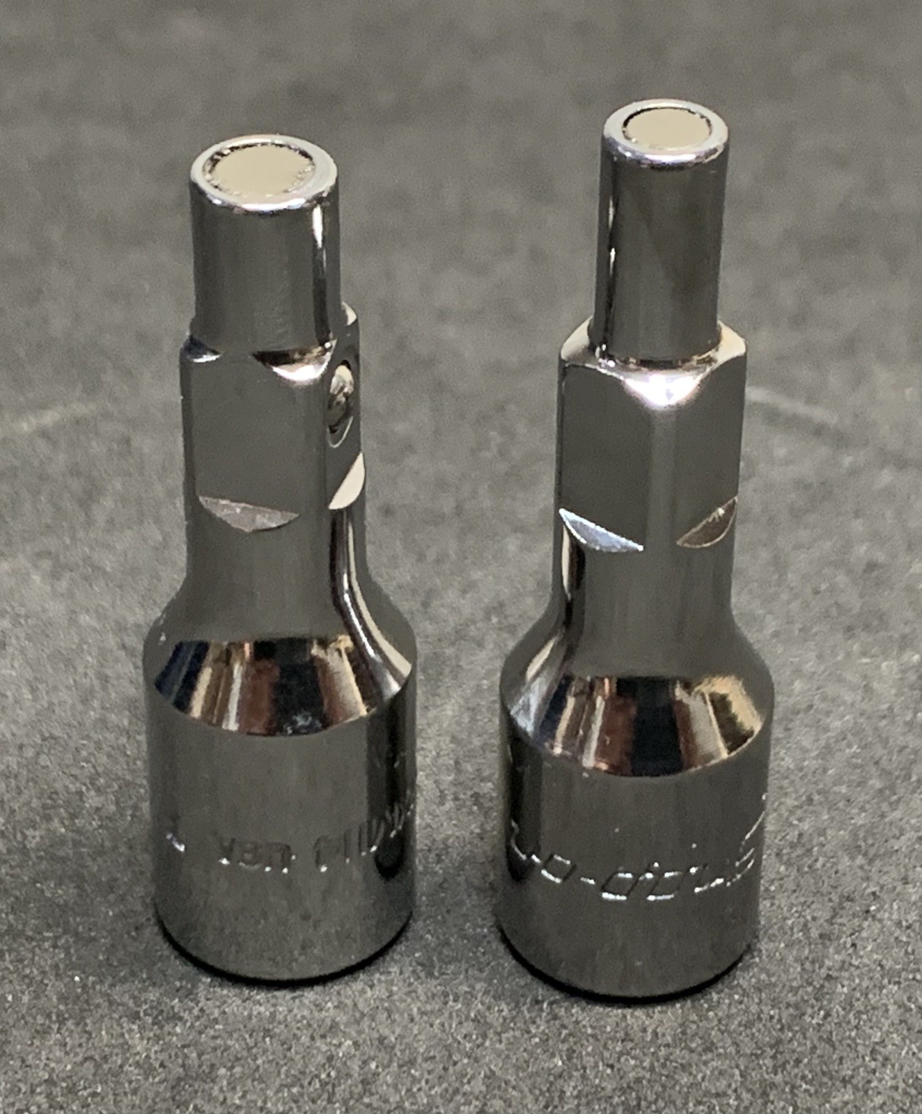 NICE! Snap-on Tools 1/4″ Dr. 2pc Magnetic Tip Adapter Extensions TMXM17 TMXM114