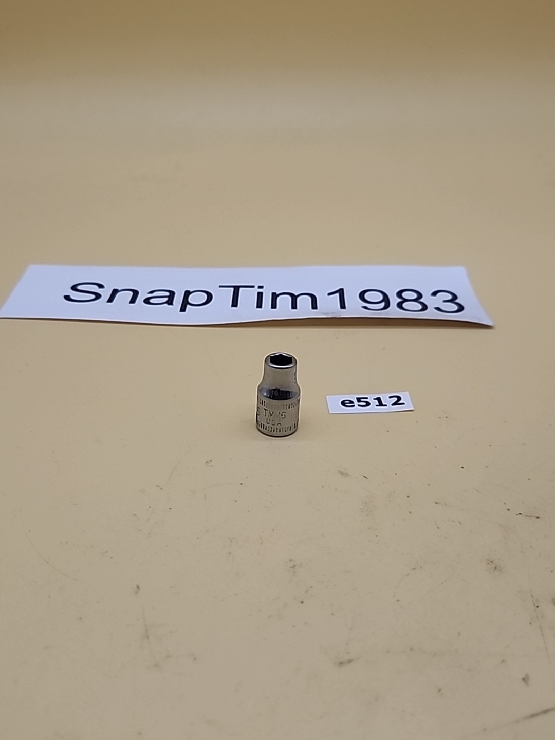 Snap-on Tools TMM6 1/4 Dr 6Pt Metric 6mm Flank Dr Shallow Socket USA