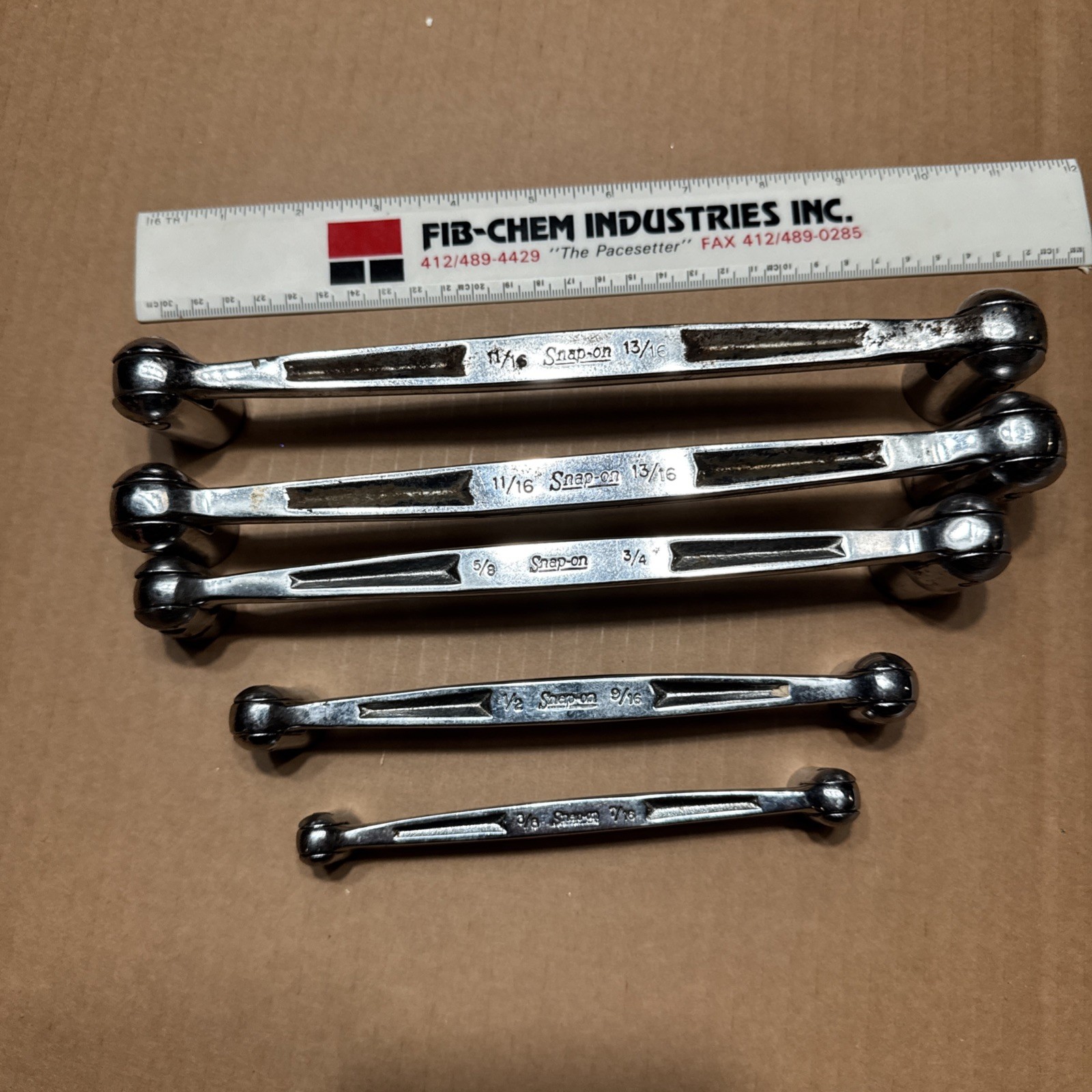 Lot Snap-On 1/2′ 9/16′ 11/16 13/16 5/8 3/4 3/8 Double Flex Head Socket Wrench W1