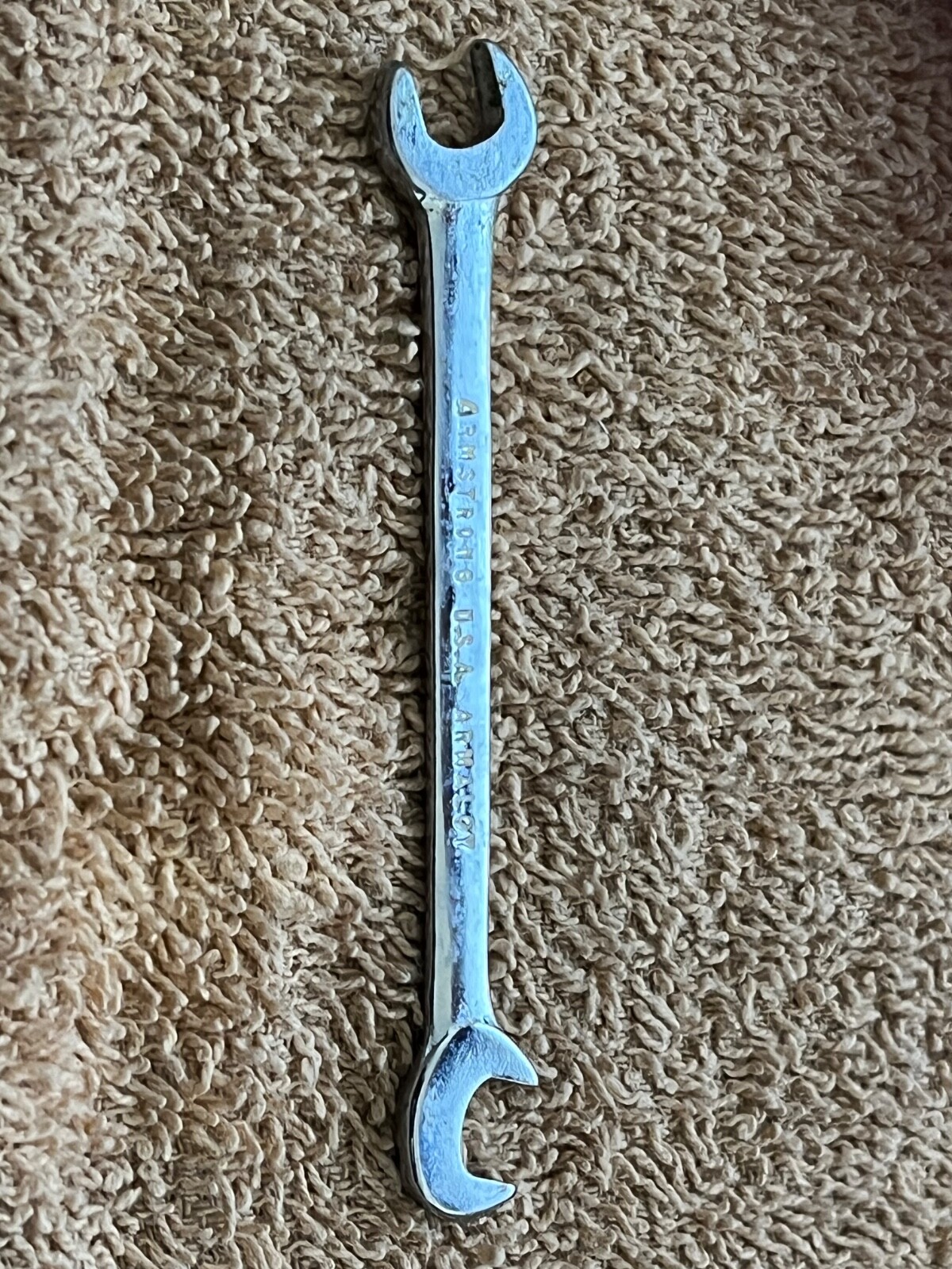 VINTAGE 1/4” Armstrong ARMALOY Wrench USA # 1116 Armaloy VGC CLEAN USA