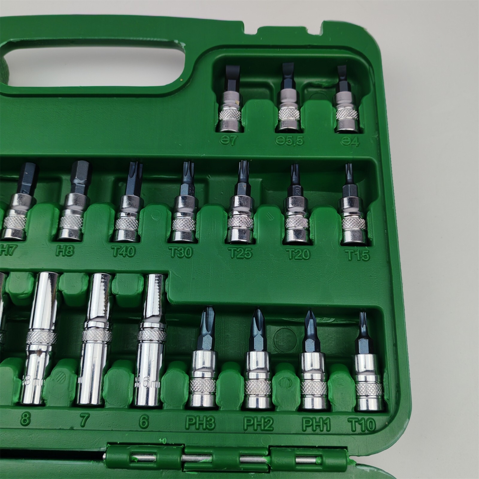 54pcs Socket Wrench 1/4-Inch Drive Socket Set Ratchet Wrench Car Repair Tools