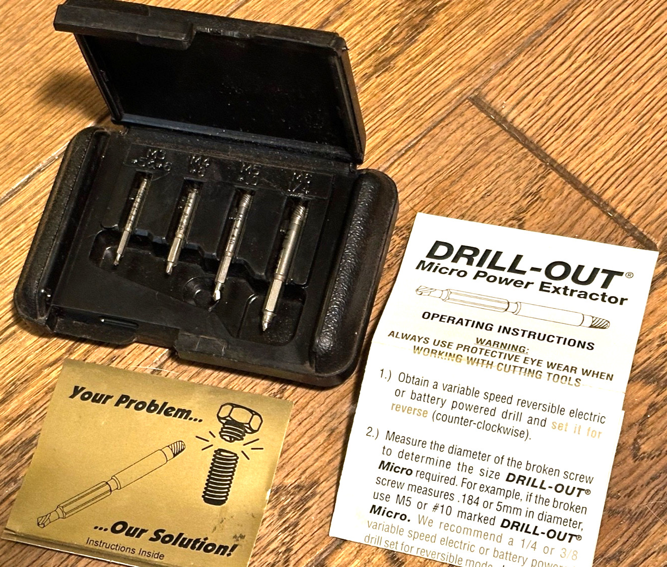 🇺🇸 Drill Out Tools Screw Micro Power Extractor Set Lot Broken Remover Bolt
