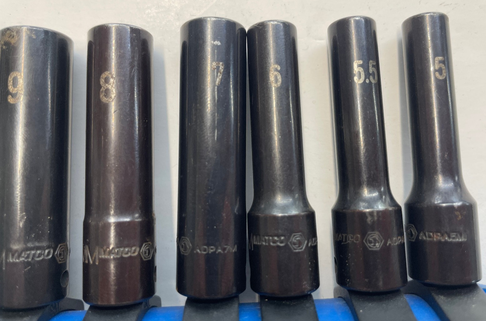 Matco Tools Non-Slip Deep 1/4″ Drive Impact Socket 12 Piece Set Metric 5-15mm